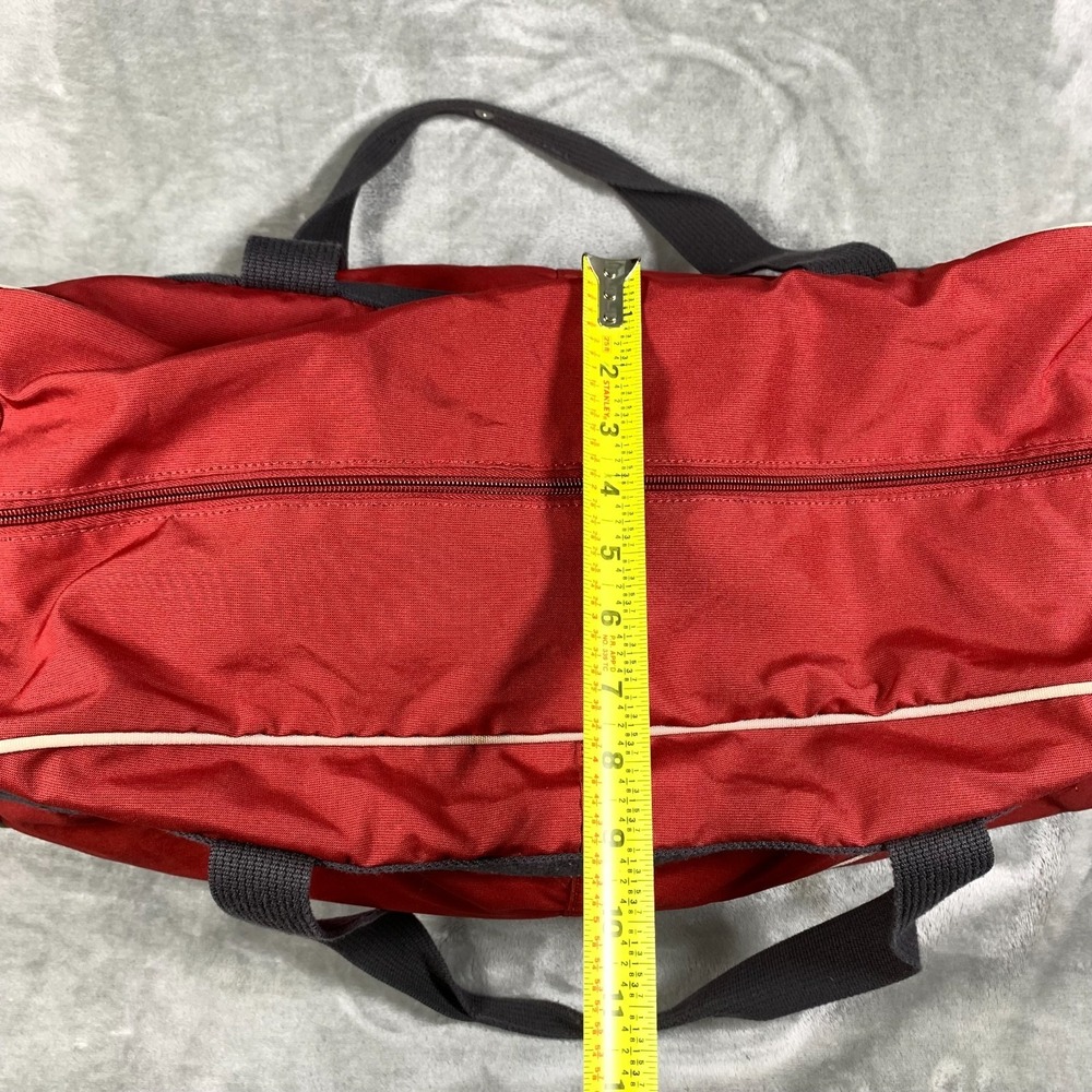 Vintage Nike Duffle Bag Adjustable Strap Gym Swoosh Embroidered 90s Travel Y2K - Picture 8 of 14